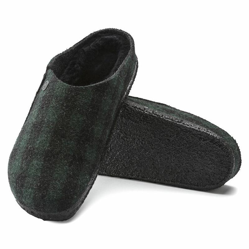 Birkenstock Zermatt Wool Shearling Clog Træsko Dame Grøn | DK 298QMA